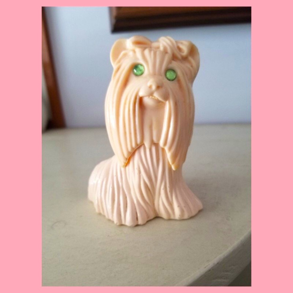 Vintage 70s AVON Princess of Yorkshire Yorkie Dog Cologne Decanter Collectible